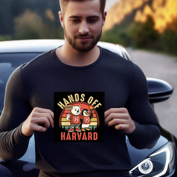 Hands Off , Hands Off Harvard Car Magnet - Sticker
