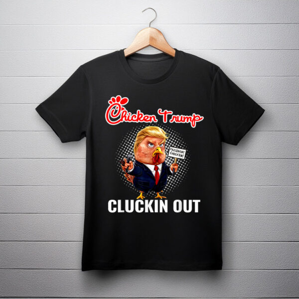 Chicken Trump Cluckin Out of Debate with Kamala Harris T-Shirt