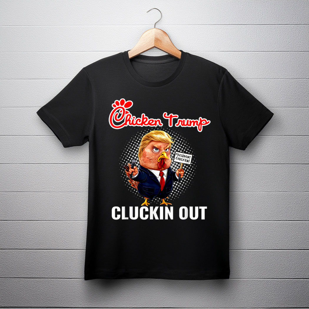 Chicken Trump Cluckin Out of Debate with Kamala Harris T-Shirt
