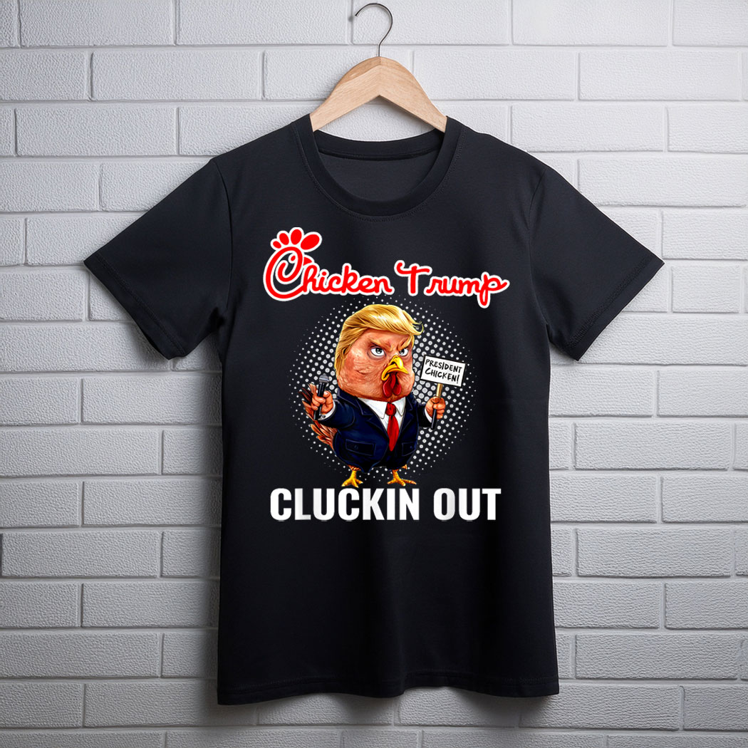 Chicken Trump Cluckin Out of Debate with Kamala Harris T-Shirt