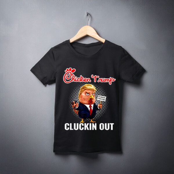Chicken Trump Cluckin Out of Debate with Kamala Harris T-Shirt