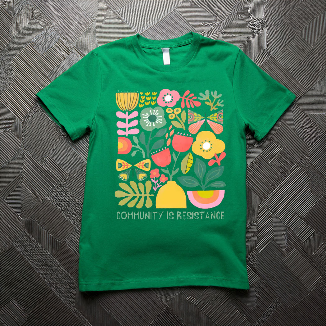 Floral Political Activism Shirt, Anti Fascism Gift