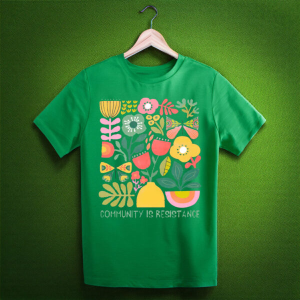 Floral Political Activism Shirt, Anti Fascism Gift