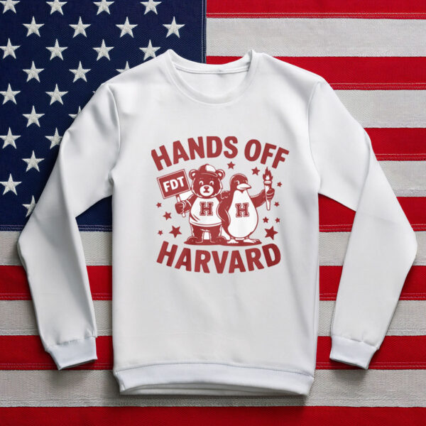 Hands Off Harvard Anti Trump Long Sleeve Shirt