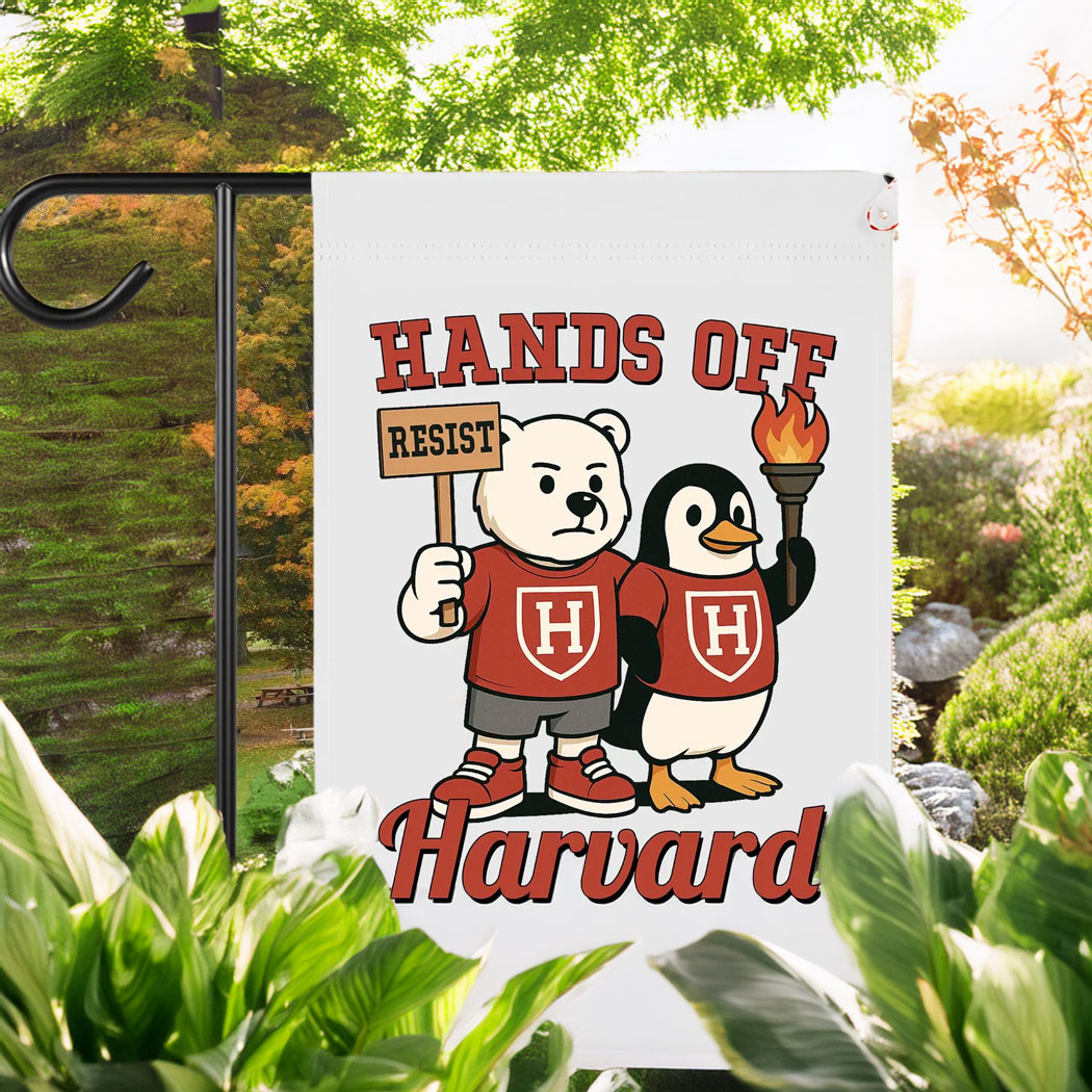Hands Off Harvard Flag, Bear Penguin FDT Political Flag