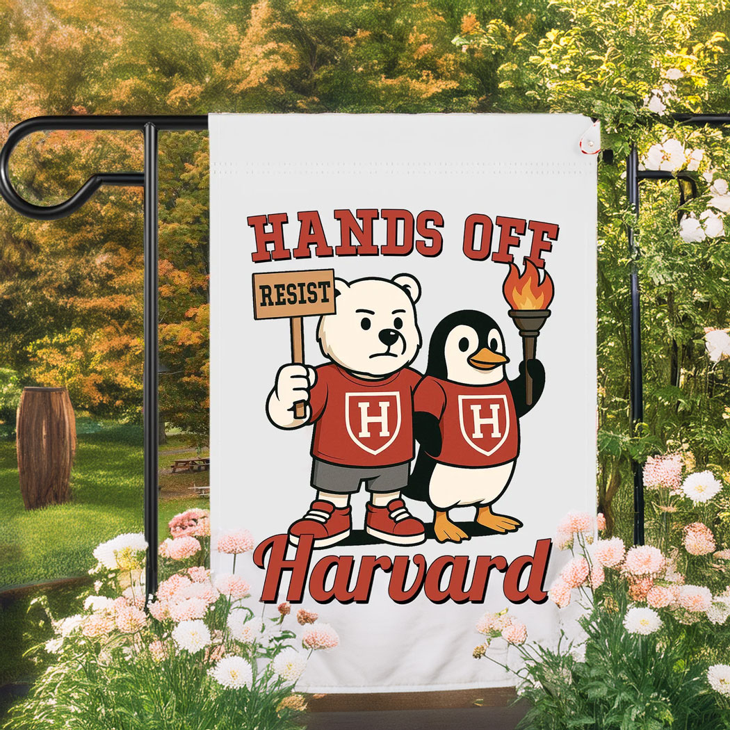 Hands Off Harvard Flag, Bear Penguin FDT Political Flag