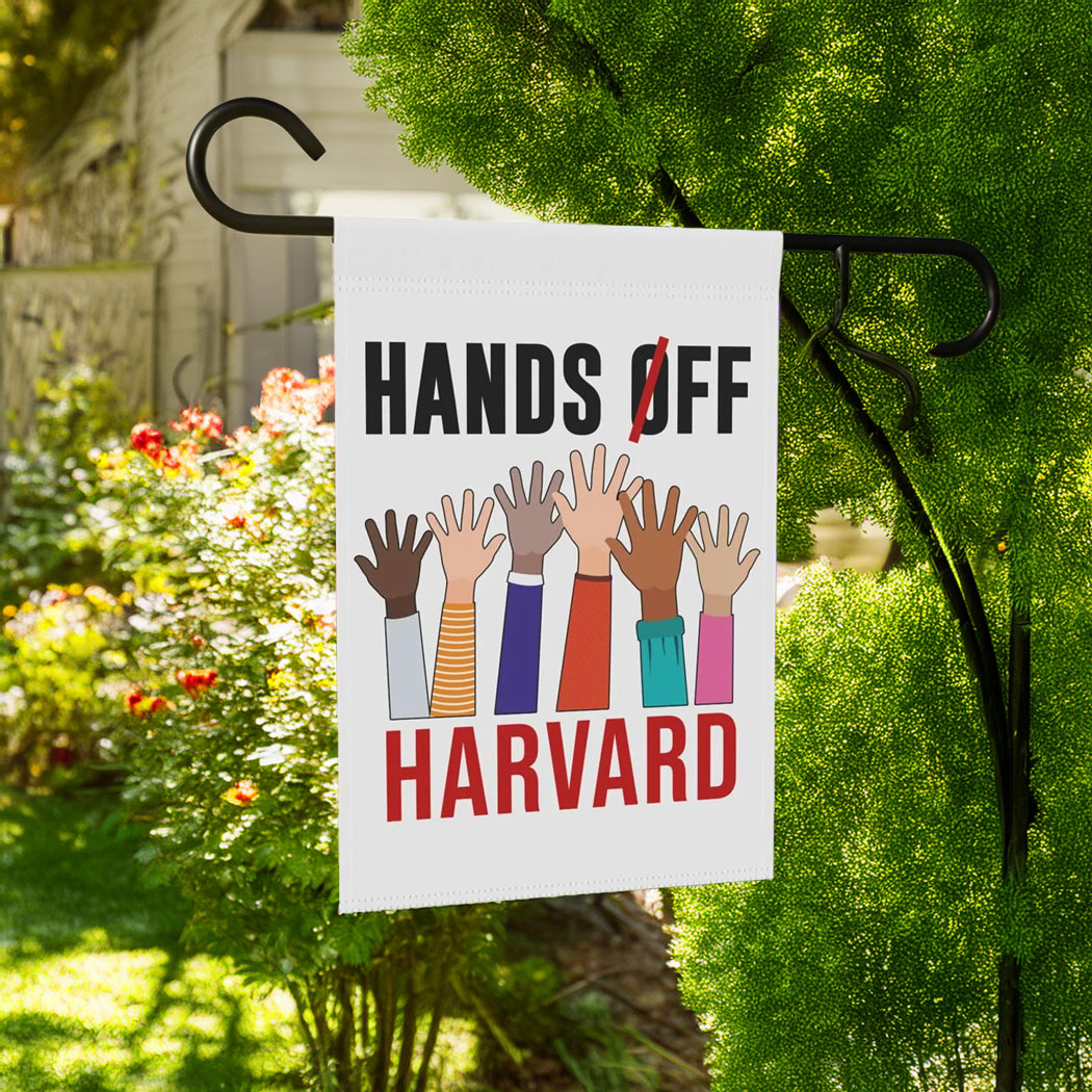 Hands Off Harvard Flag, Save The Education Garden Flag