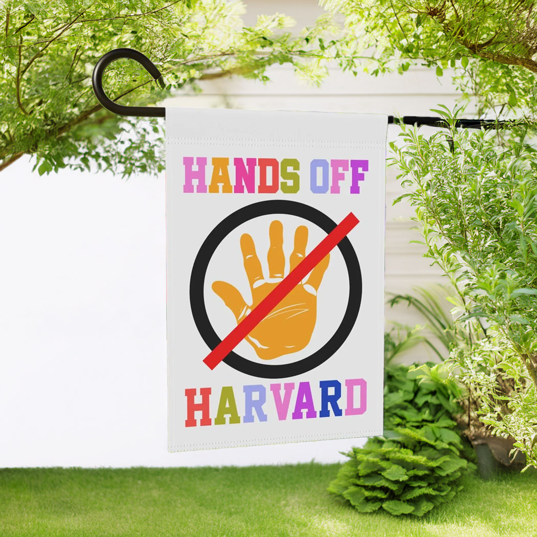 Hands Off Harvard Garden Flag, Resistance Flag, Anti Trump Flag