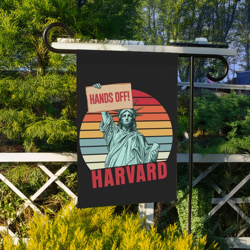 Hands Off Harvard Garden Flag, Steve Kerr Harvard Flag