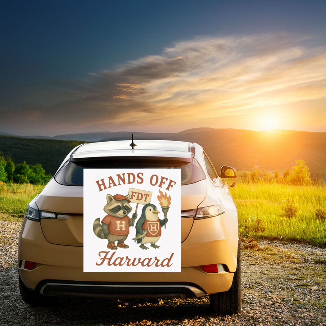 Hands Off Harvard, Hand Off Protest Car Magnet – Stickers