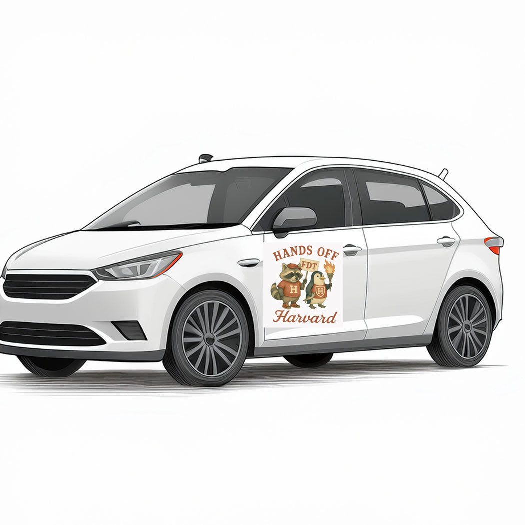 Hands Off Harvard, Hand Off Protest Car Magnet – Stickers