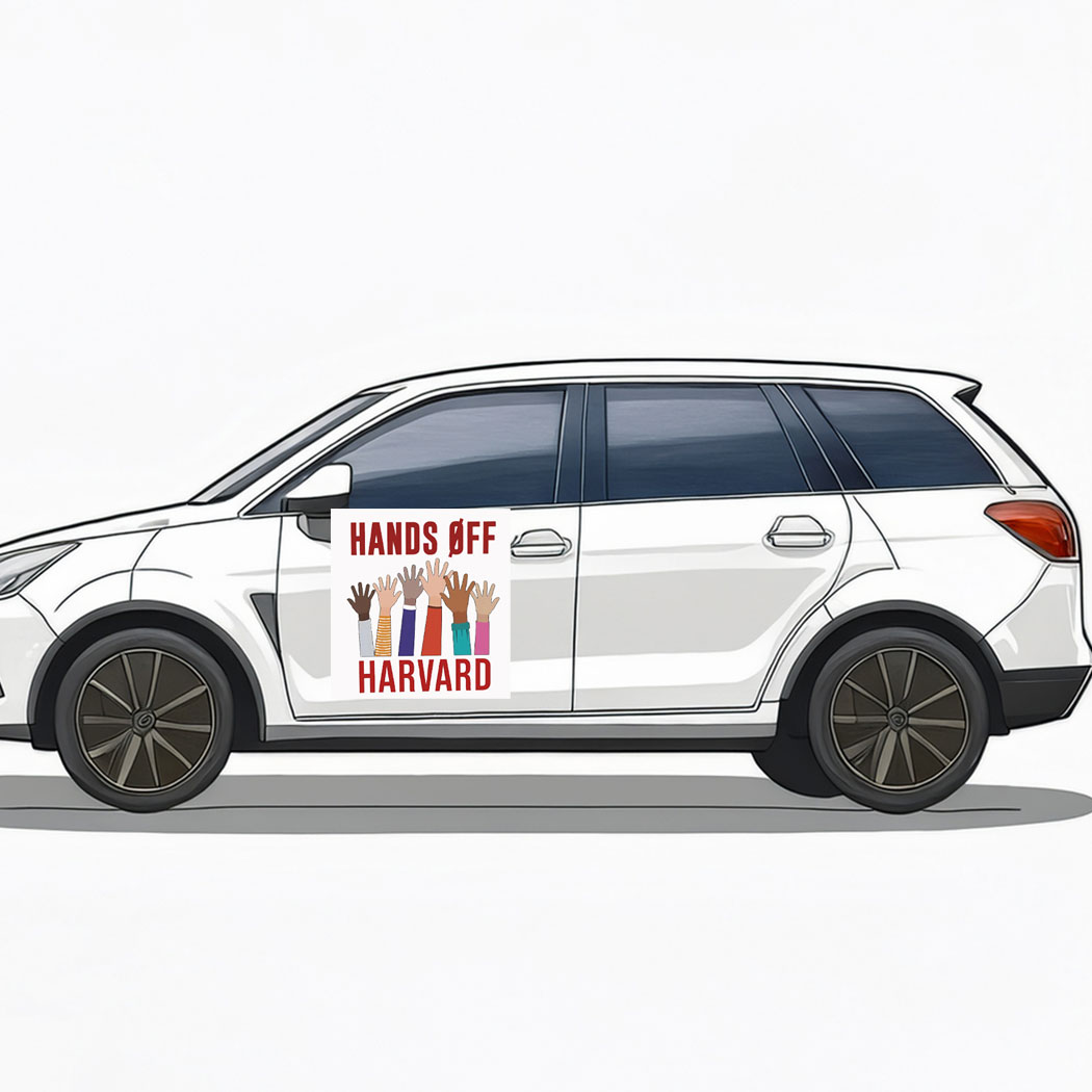 Hands Off Harvard , Save The Education Resist Car Magnet - Stickers