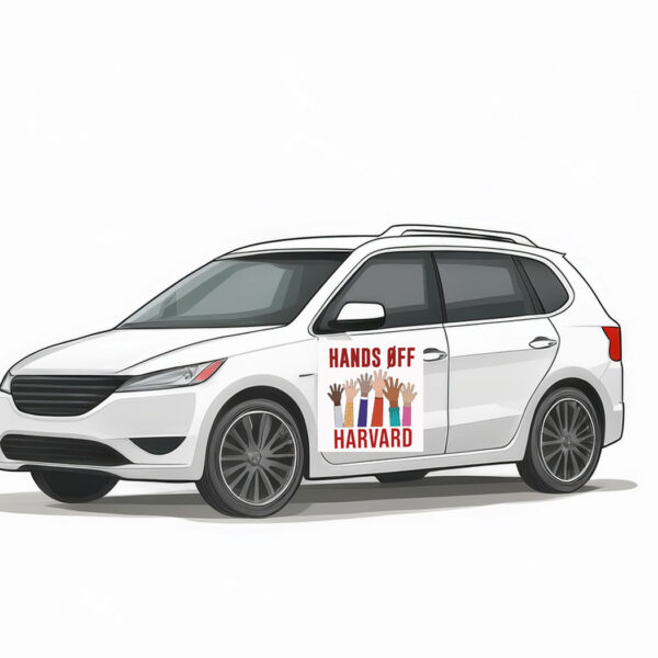 Hands Off Harvard , Save The Education Resist Car Magnet - Stickers