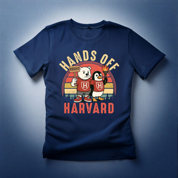 Hands Off Harvard Shirt, Vintage Hand Off Protest Shirt