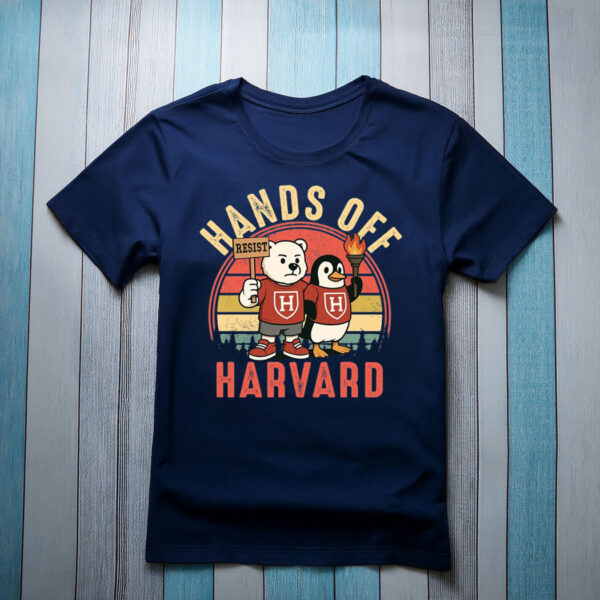 Hands Off Harvard Shirt, Vintage Hand Off Protest Shirt