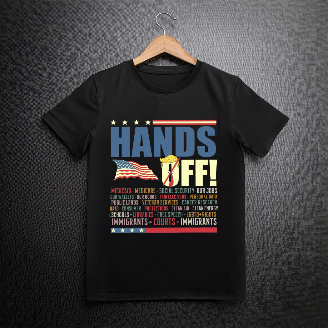 Hands Off My Social Security Cowgirl - Protest Anti Trump T-Shirt