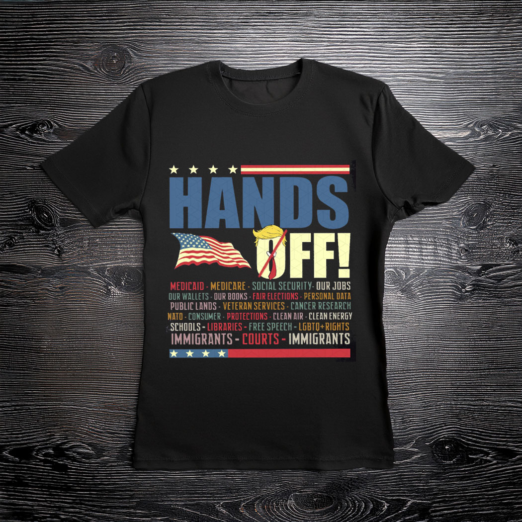 Hands Off My Social Security Cowgirl - Protest Anti Trump T-Shirt