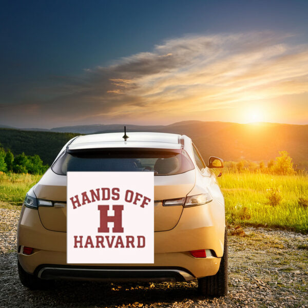 Harvard Hands Off Car Magnet – Stickers