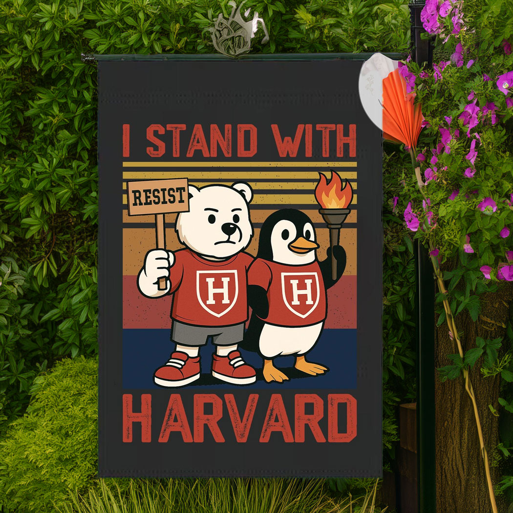 I Stand With Harvard Flag, Hands Off Harvard Flag