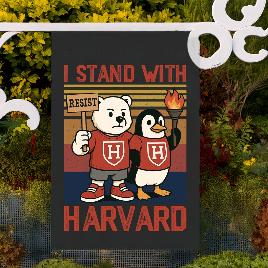 I Stand With Harvard Flag, Hands Off Harvard Flag