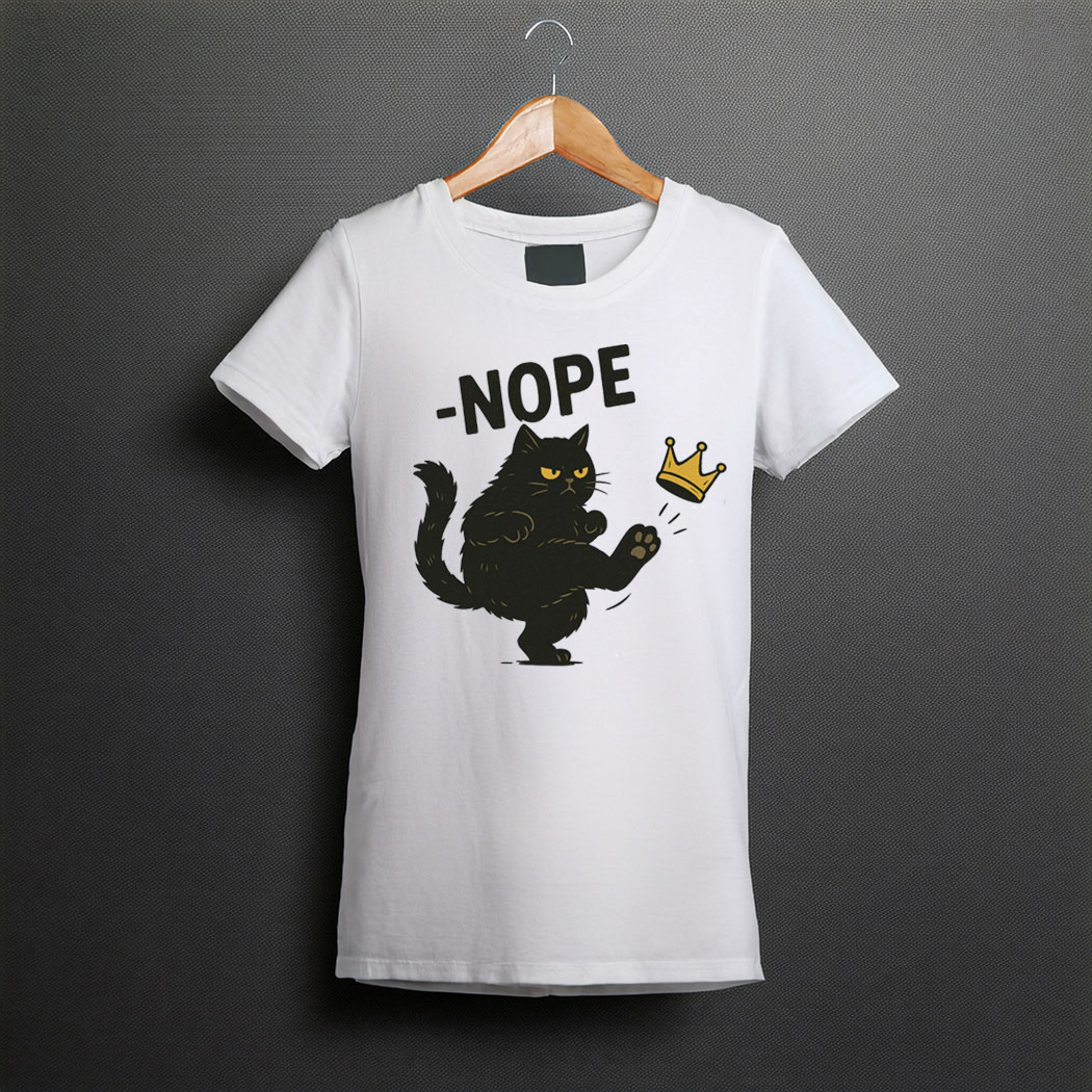 No Kings in America Black Cat Shirt