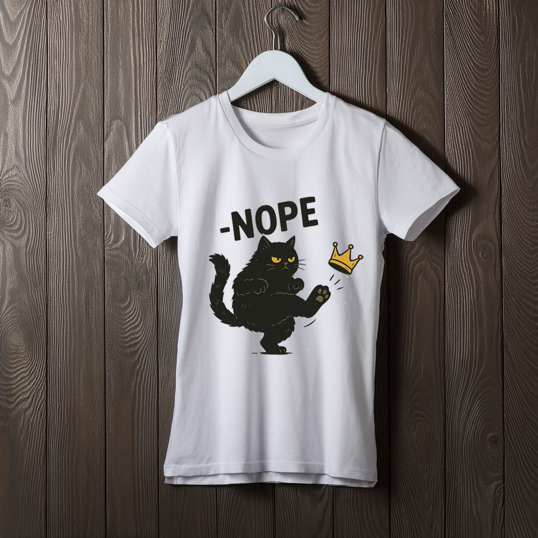 No Kings in America Black Cat Shirt