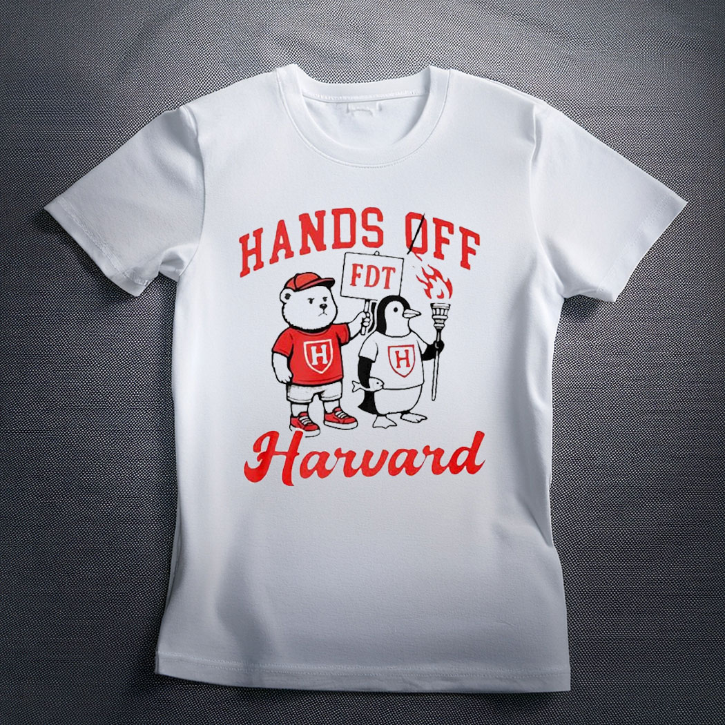 Official Fdt Hands Off Harvard Anti Trump Mascot T-Shirt