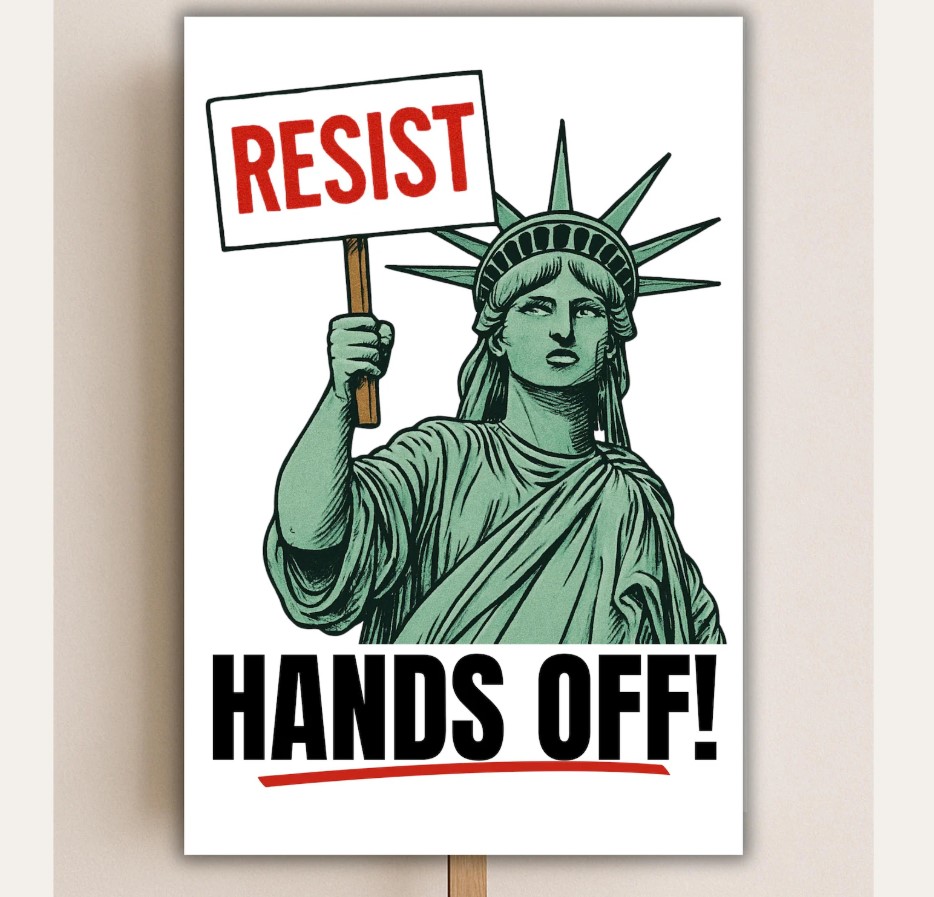 PROTEST Sign Resist Hands Off Printable Protest Signs
