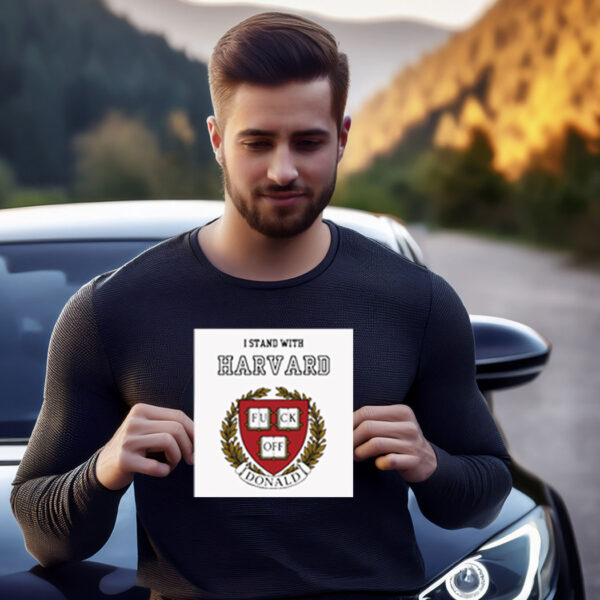 Stand with Harvard - Hands Off Harvard Car Magnet – Stickers
