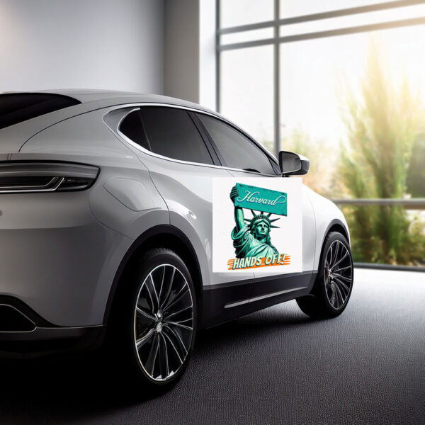 Statue Of Liberty Hands Off Harvard Car Magnet – Stickers
