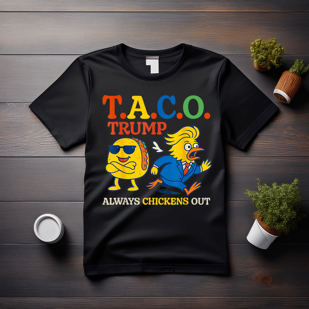 Trumps Always Chicken Out Taco America Vintage Tee Shirt