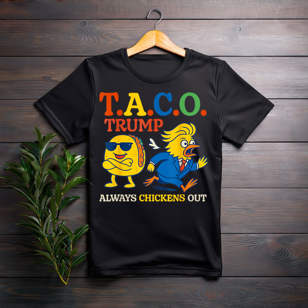 Trumps Always Chicken Out Taco America Vintage Tee Shirt
