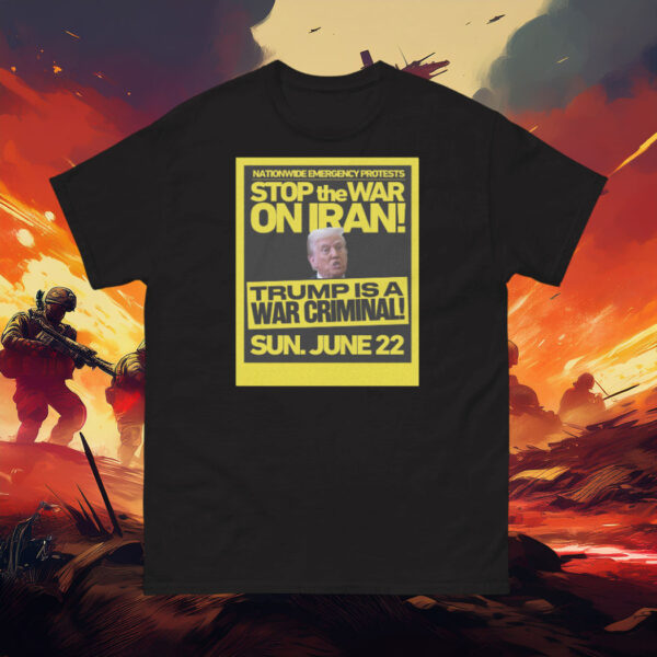 Nationwide Emergency Protests Stop the War on Iran T-Shirt