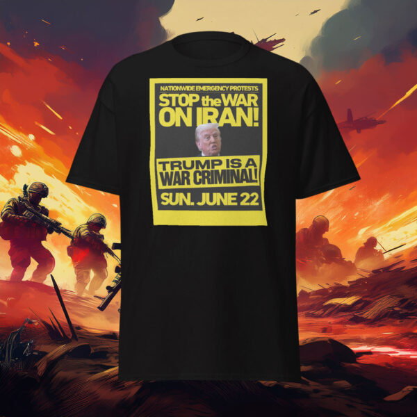 Nationwide Emergency Protests Stop the War on Iran T-Shirt