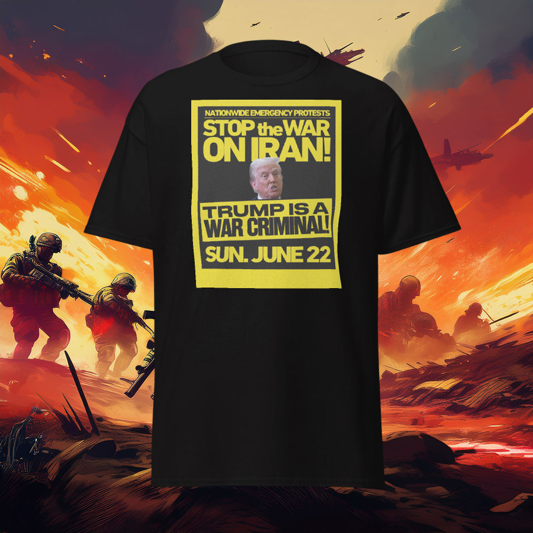 Nationwide Emergency Protests Stop the War on Iran T-Shirt