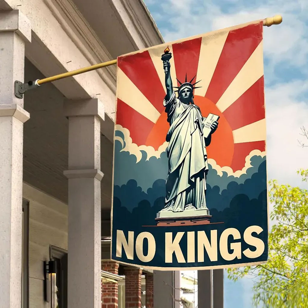 No Kings In America Garden Flag