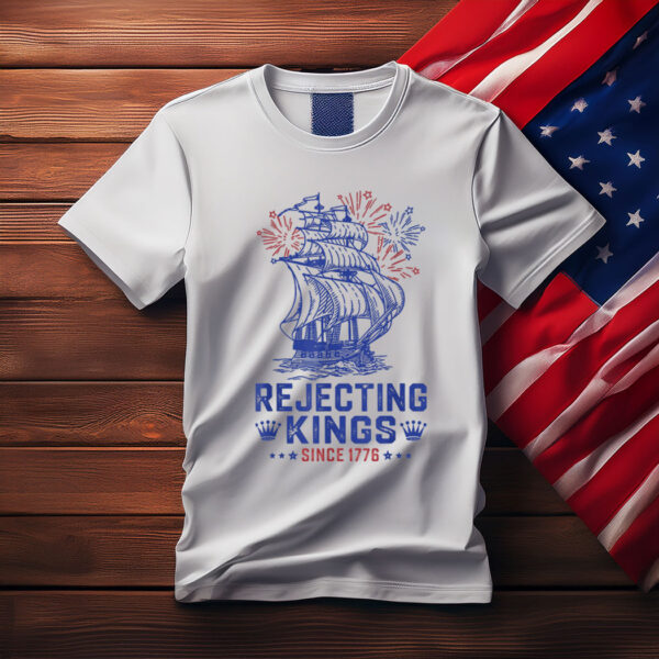 Rejecting Since 1776 American Flag USA 4th Of July T-Shirt