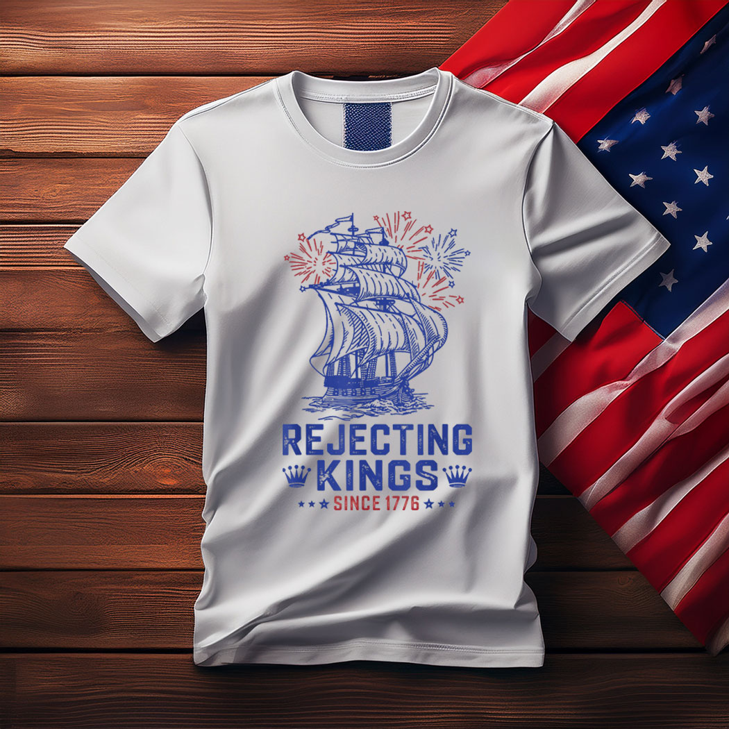 Rejecting Since 1776 American Flag USA 4th Of July T-Shirt