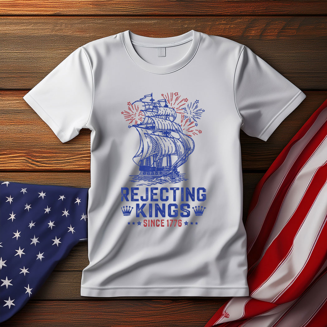 Rejecting Since 1776 American Flag USA 4th Of July T-Shirt