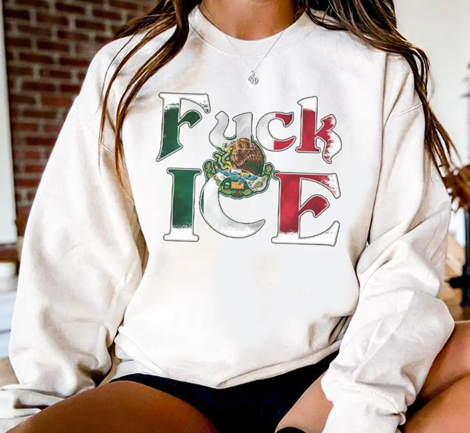 Anti Trump Fck ICE Mexico Flag t-shirt