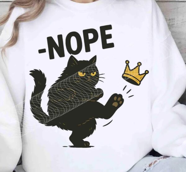 No Kings In America Black Cat t-shirt