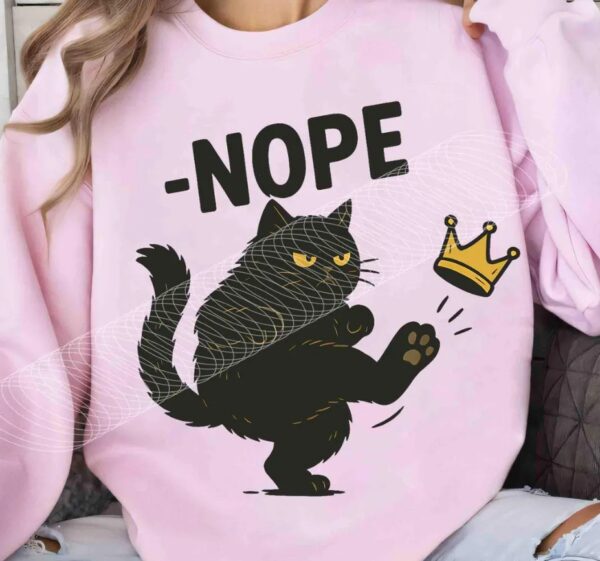 No Kings In America Black Cat t-shirt
