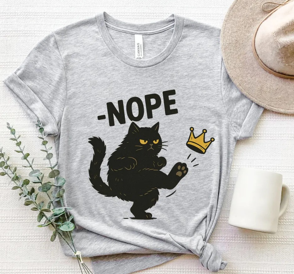 No Kings in America Black Cat Shirts
