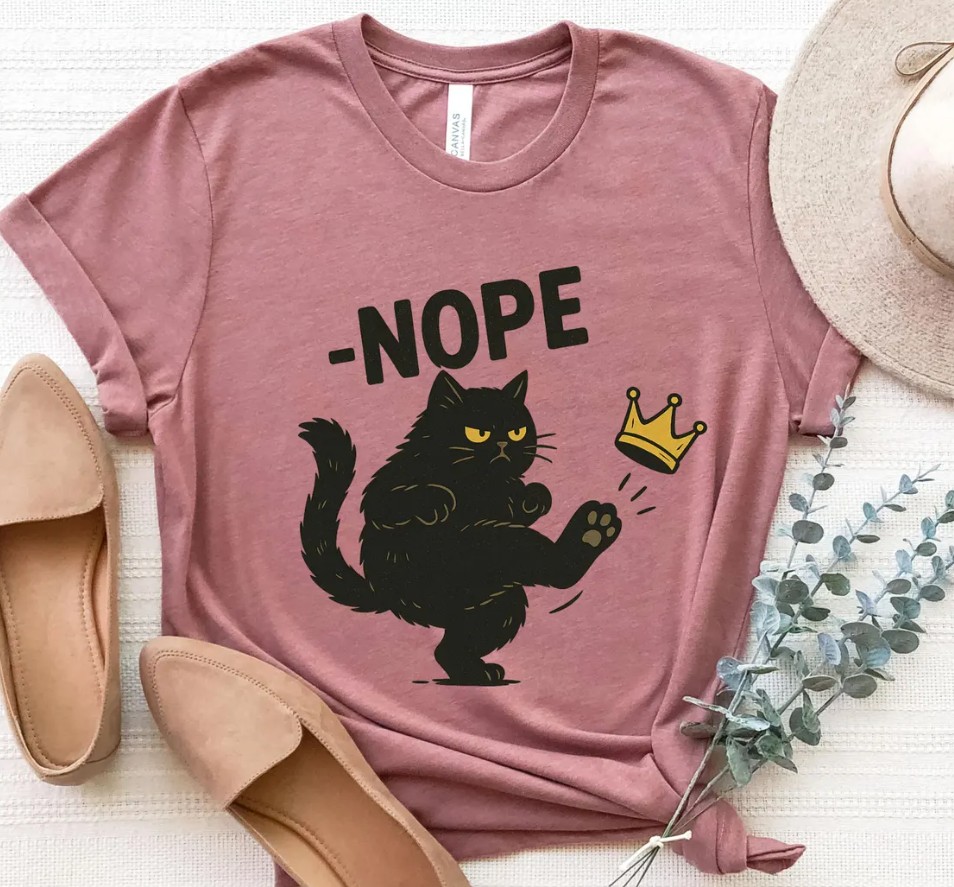 No Kings in America Black Cat Shirts
