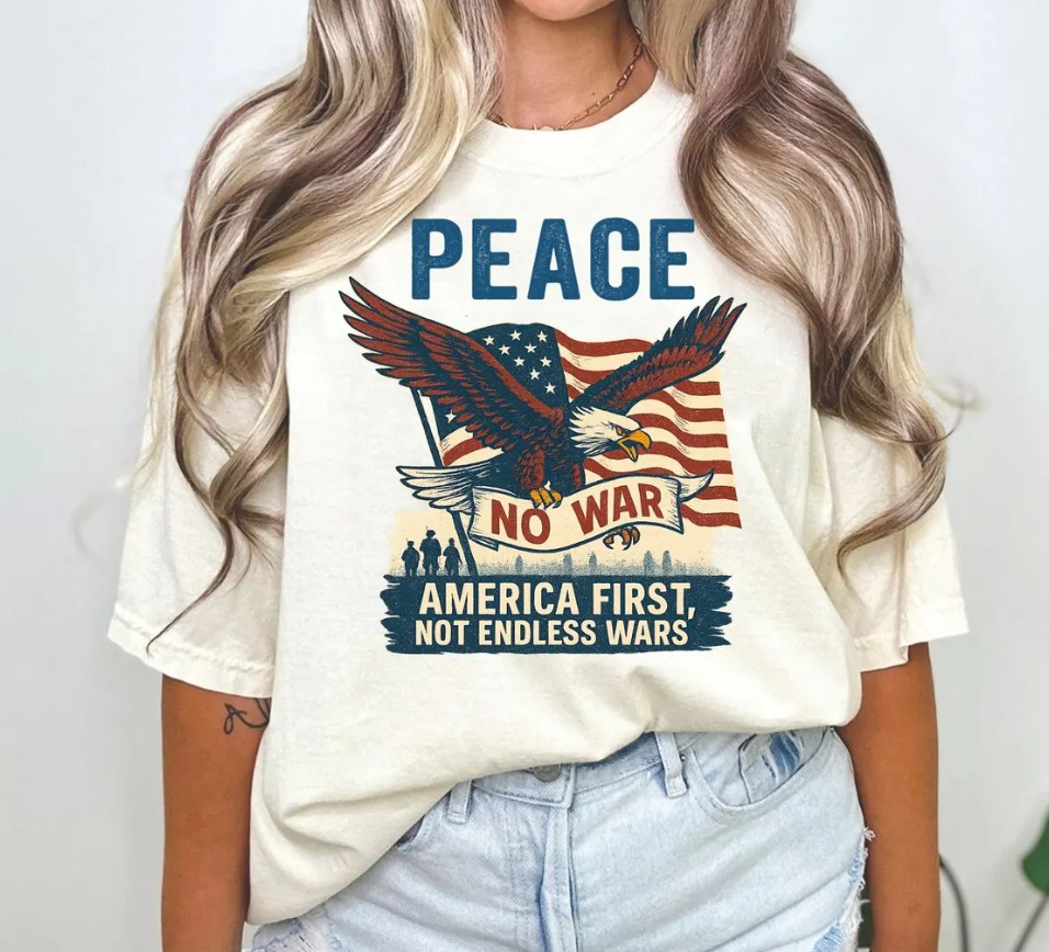 Not Our War America Flag Shirt, Patriotic Anti-War Protest Shirt