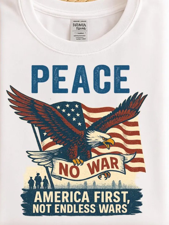 Not Our War America Flag Shirt, Patriotic Anti-War Protest Shirt